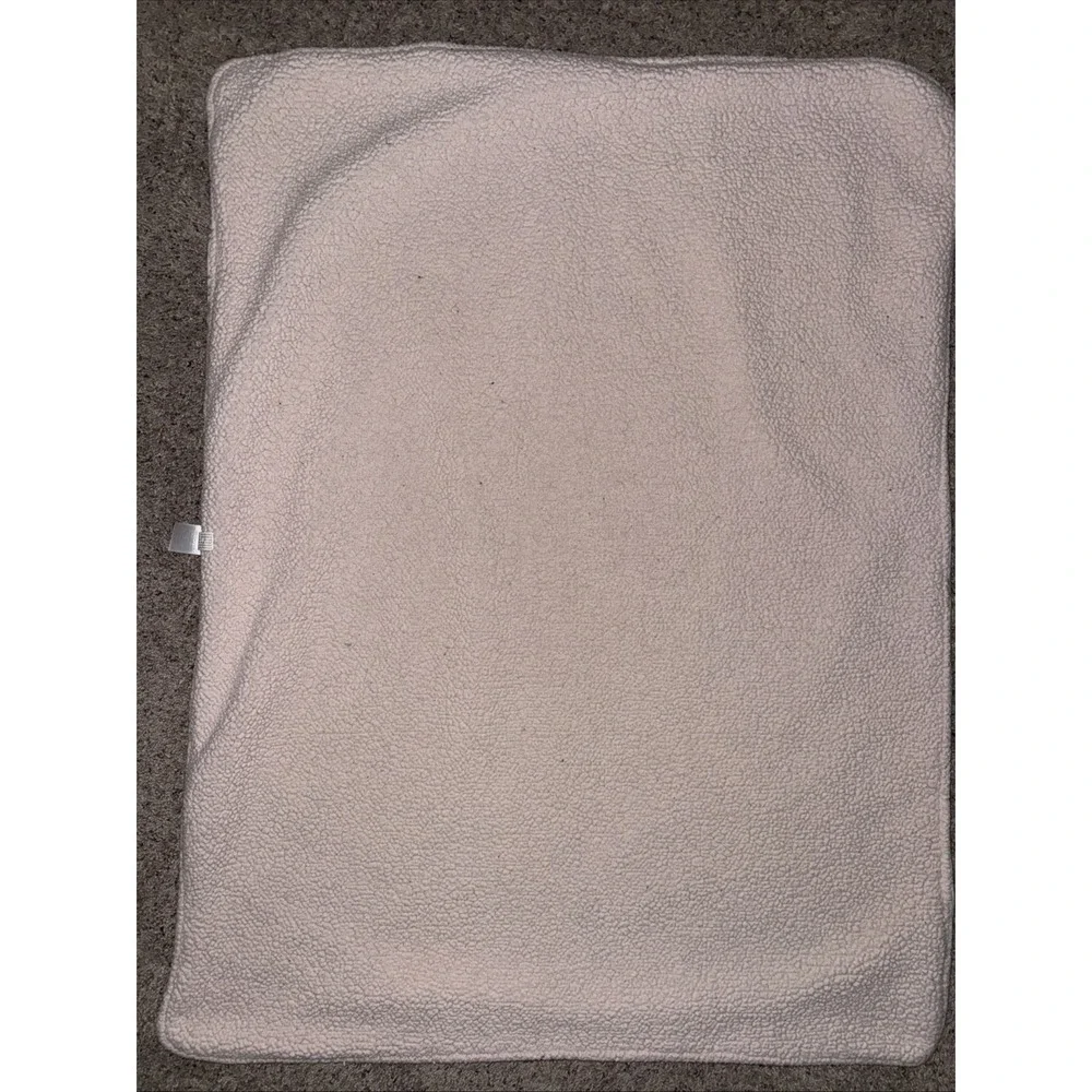 Lullaby Lane Floral Baby Girl Blanket‎ Peach/Pink/ White Sherpa Plush Soft